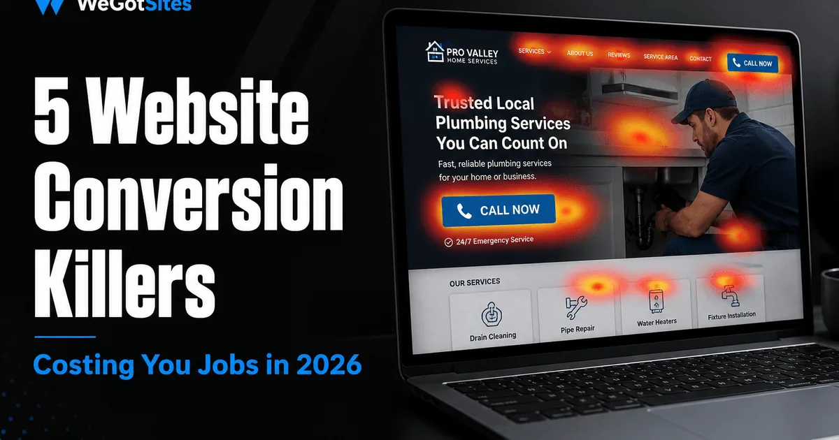 5 Website Conversion Killers Costing You Jobs (2026)