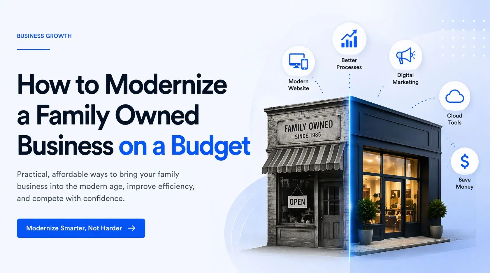 How to Modernize a Family Owned Business on a Budget