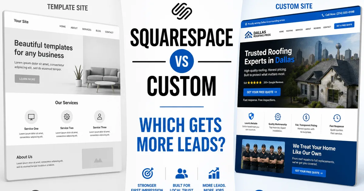 Squarespace vs Custom Website: Which Gets More Leads?