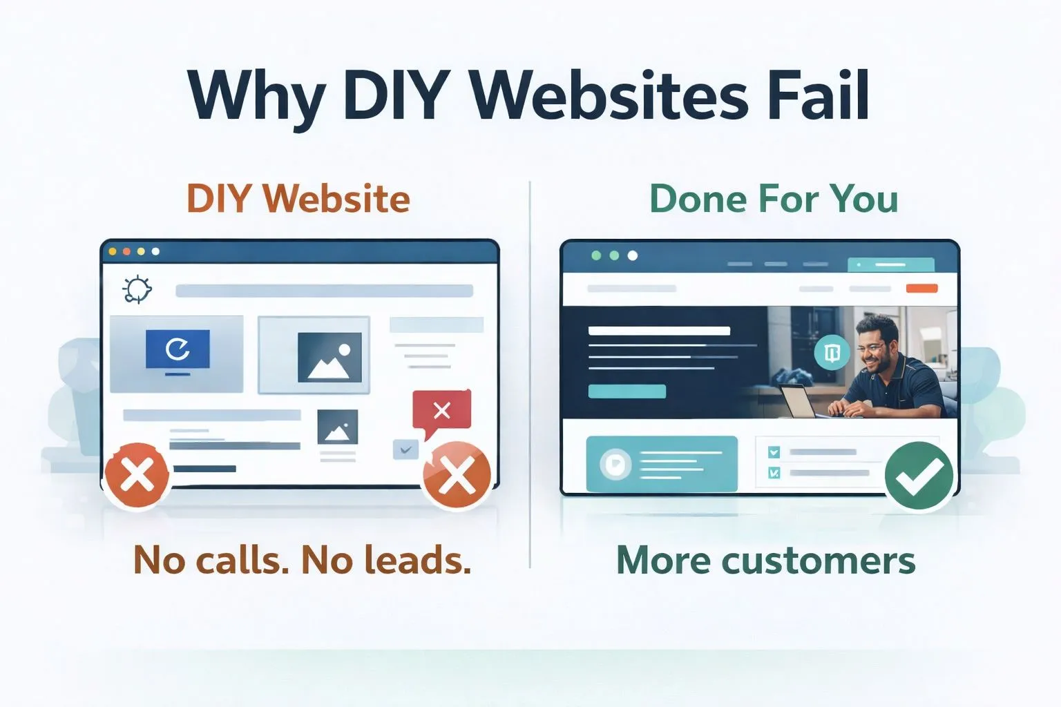 Why DIY Websites Fail: And the $0 Upfront Alternative