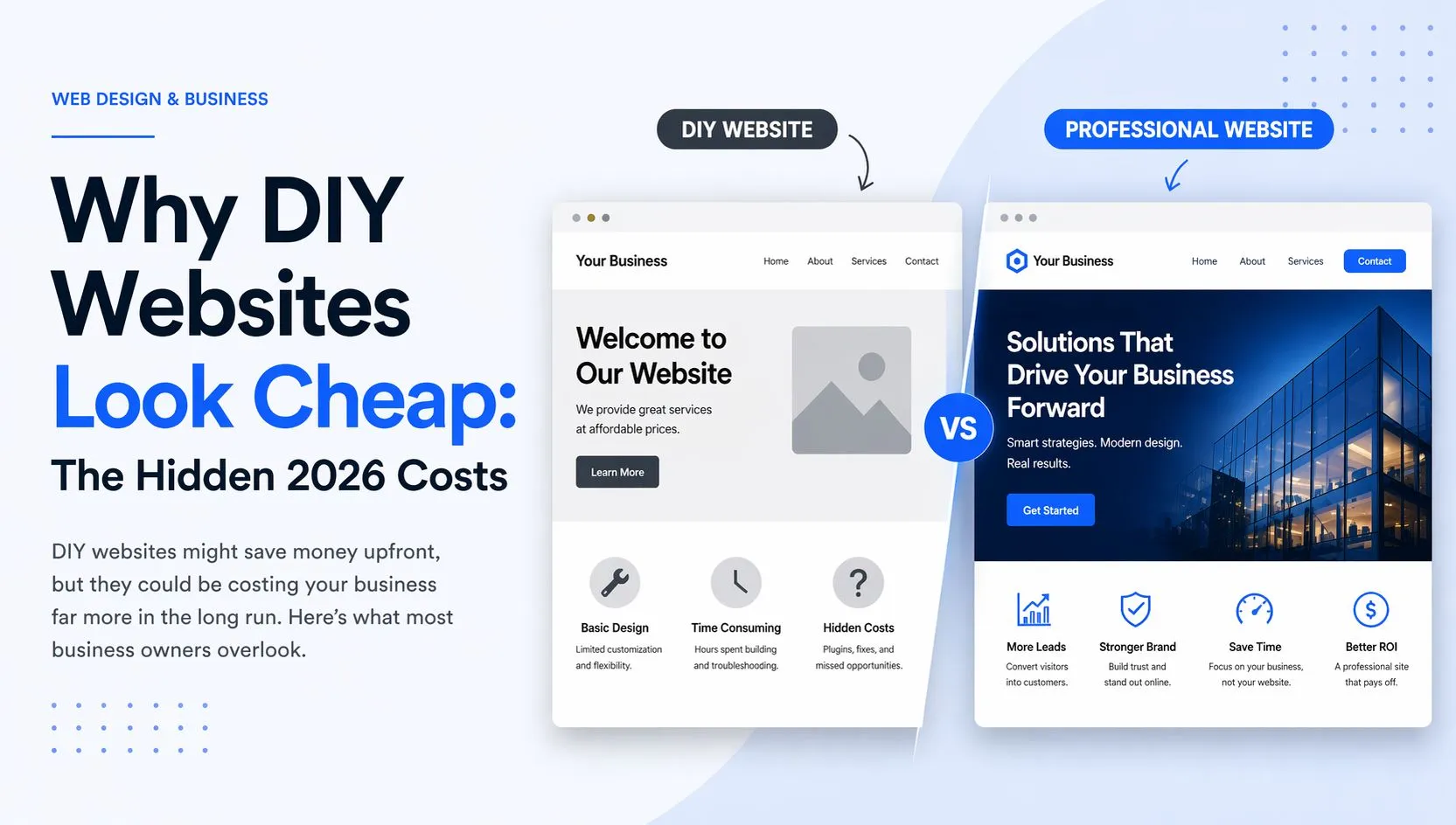 Why DIY Websites Look Cheap: The Hidden 2026 Costs